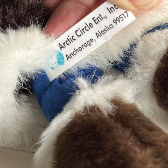 Artic Circle Anchorage Alaska 12" Faux Fur Eskimo Soft Plush Bean Bag Belly Doll - Picture 5 of 5